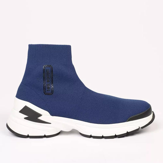  - Electric Bolt Sock Sneakers in Blue