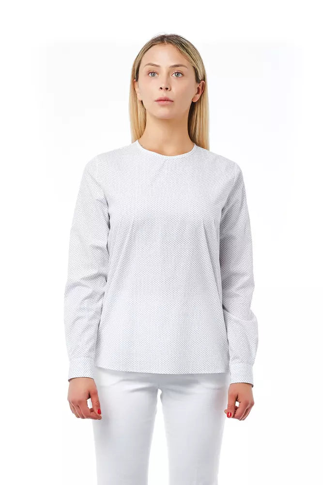  - White Cotton Women Blouse