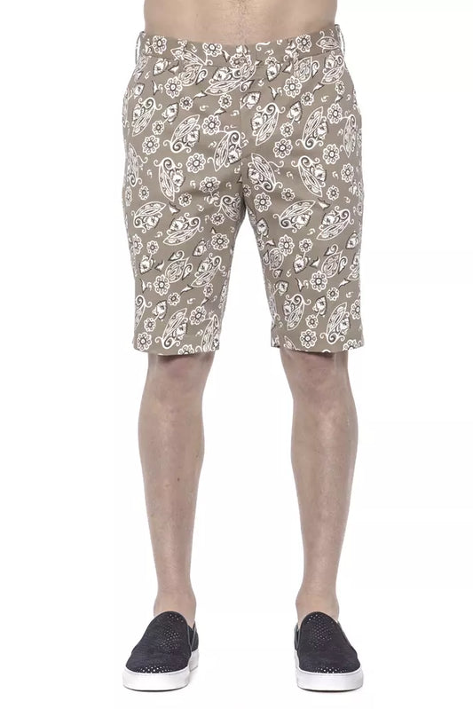- Beige Cotton Men Short
