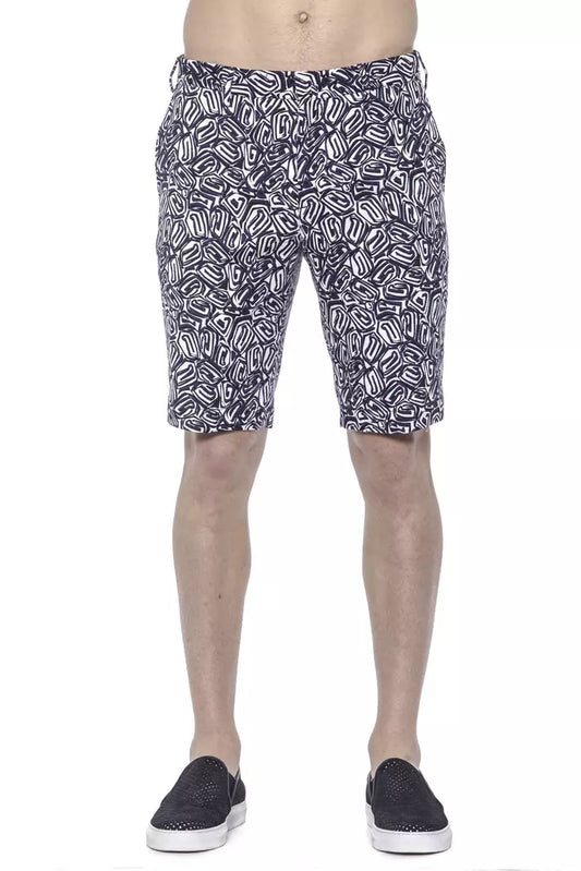  - Blue Cotton Men's Bermuda Short