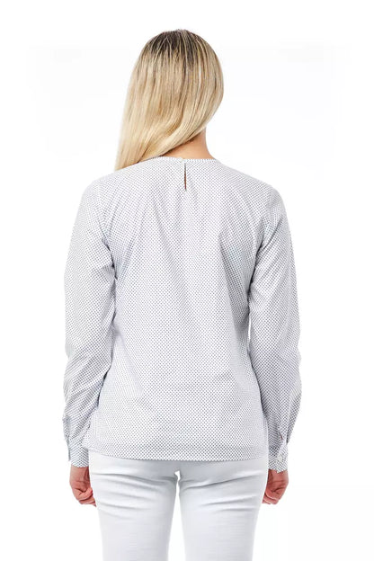  - White Cotton Women Shirt