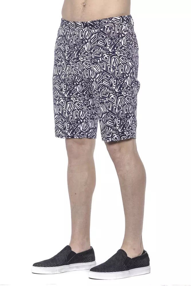  - Blue Cotton Men's Bermuda Short