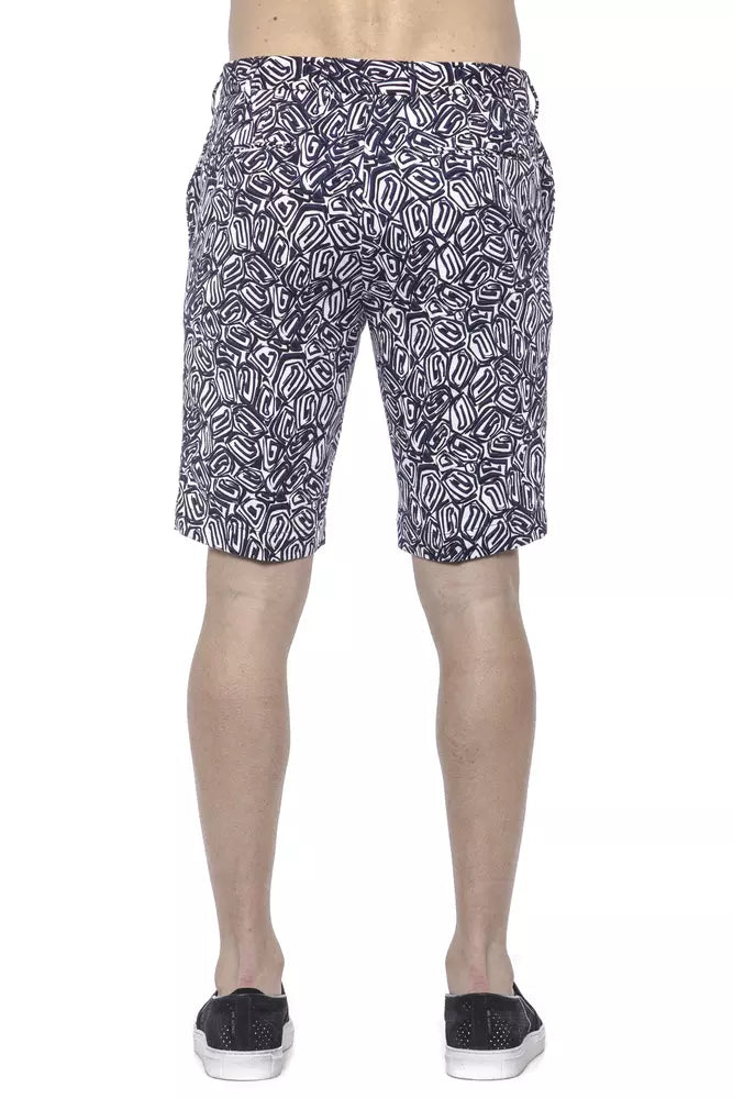  - Blue Cotton Men's Bermuda Short