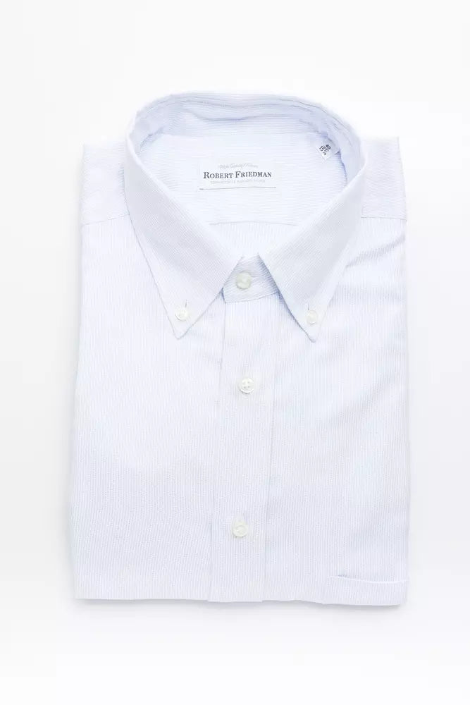  - Light Blue Cotton Men Shirt