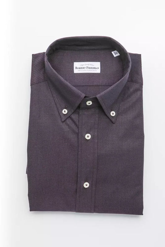  - Black Cotton Men Shirt