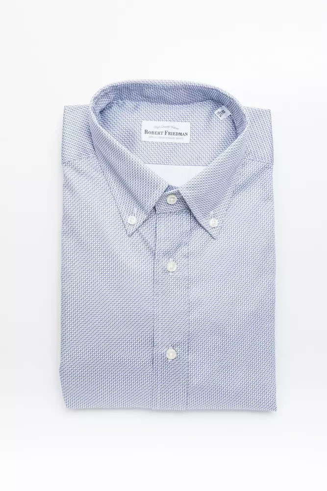  - Light Blue Cotton Men Shirt