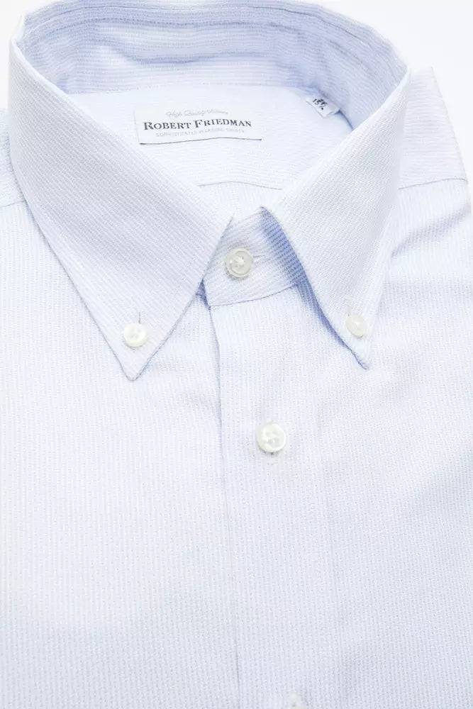  - Light Blue Cotton Men Shirt