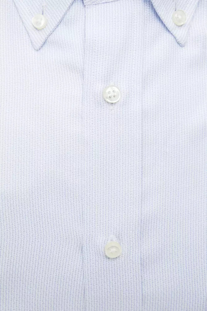  - Light Blue Cotton Men Shirt