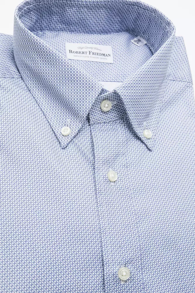  - Light Blue Cotton Men Shirt