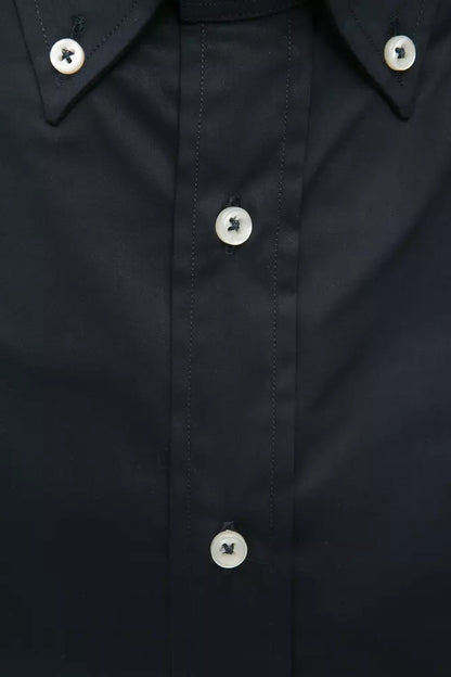  - Black Cotton Men Shirt