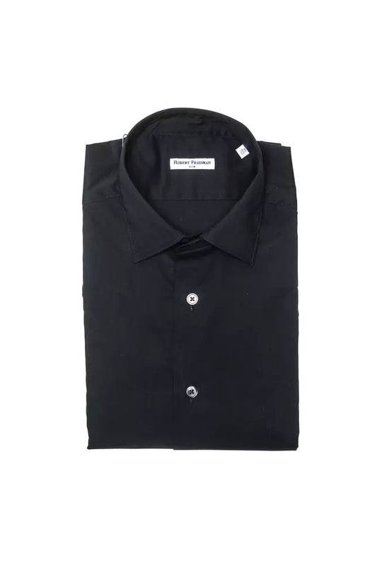 - Black Cotton Men Shirt