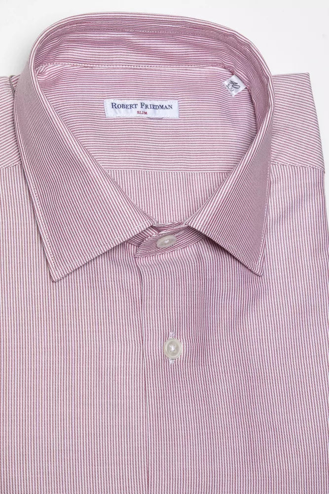  - Pink Cotton Men Shirt