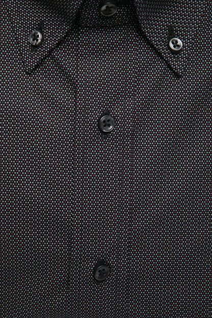  - Black Cotton Men Shirt