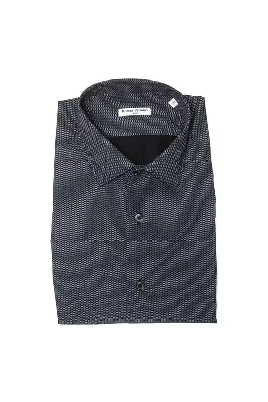  - Black Cotton Men Shirt