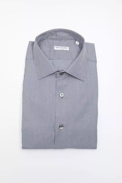  - Blue Cotton Men Shirt