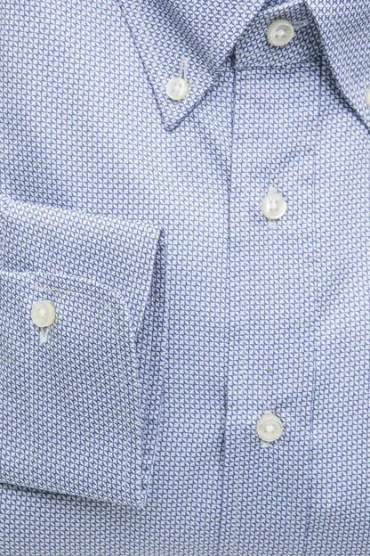  - Light Blue Cotton Men Shirt