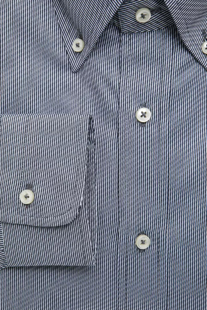  - Blue Cotton Men Shirt