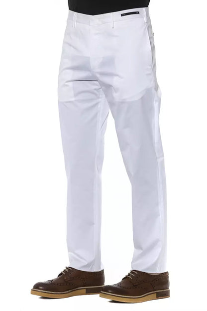  - White Cotton Men's Trouser