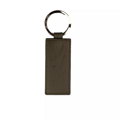  - Green Leather Men Keychain