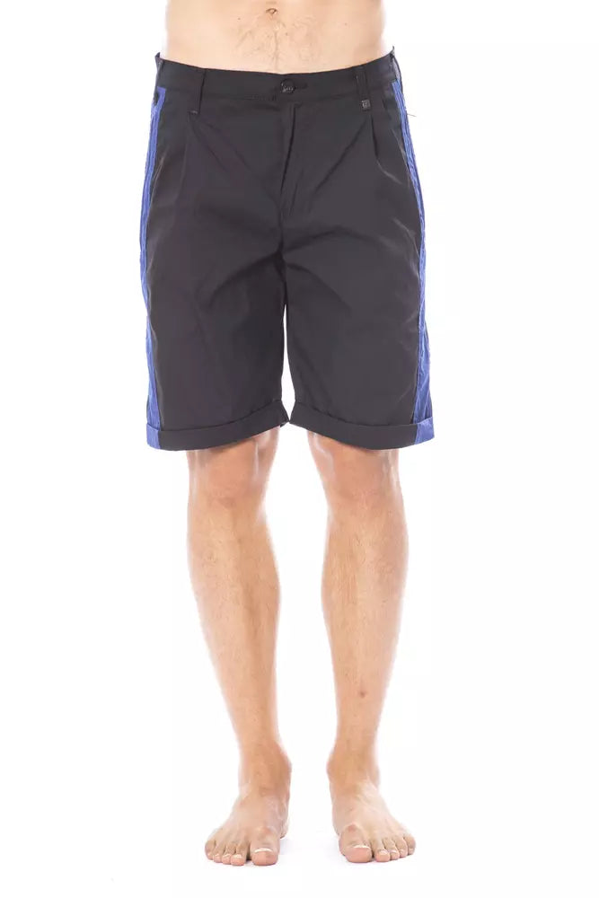  - Black Cotton Men Short