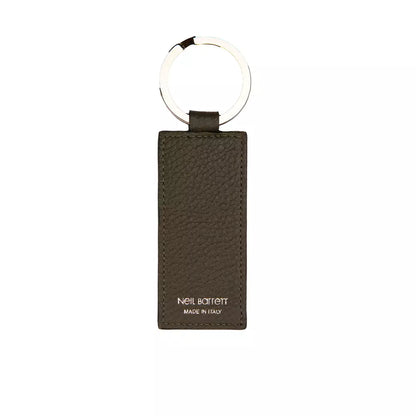  - Green Leather Men Keychain