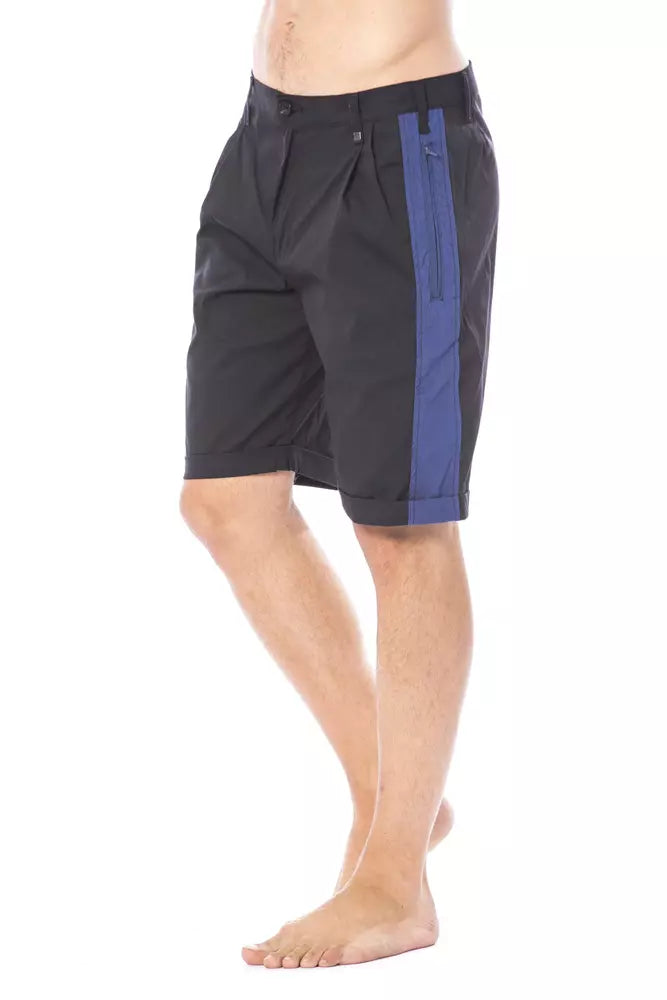  - Black Cotton Men Short