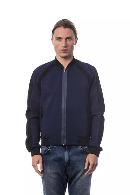  - Blue Viscose Men Sweater