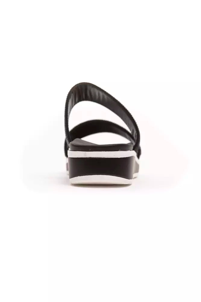  - Black Textile Women Sandal