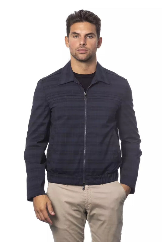  - Blue Wool Men Jacket