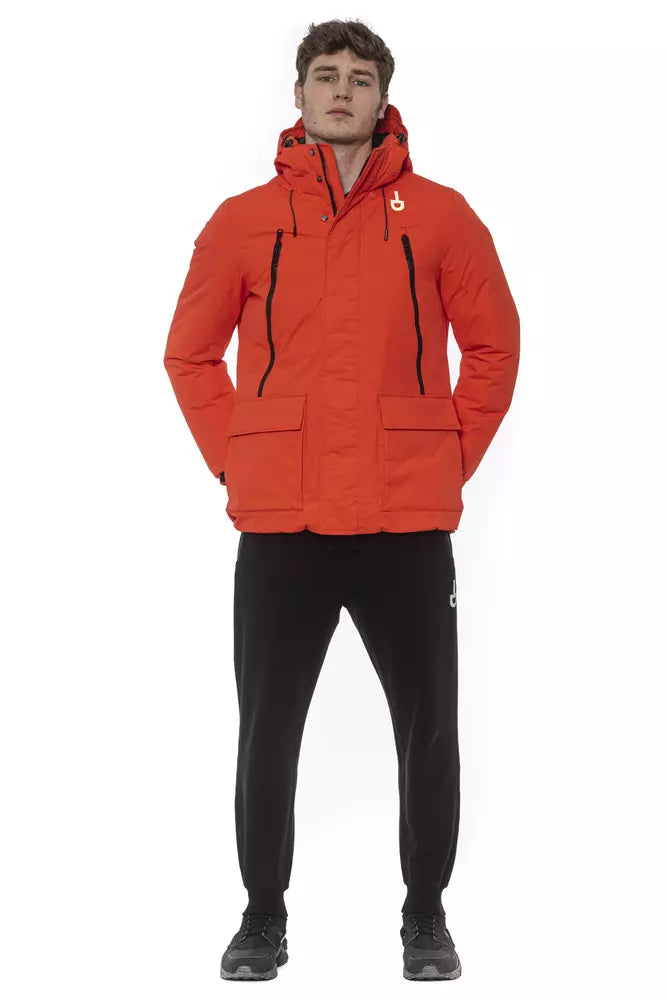  - Red Polyester Men Jacket