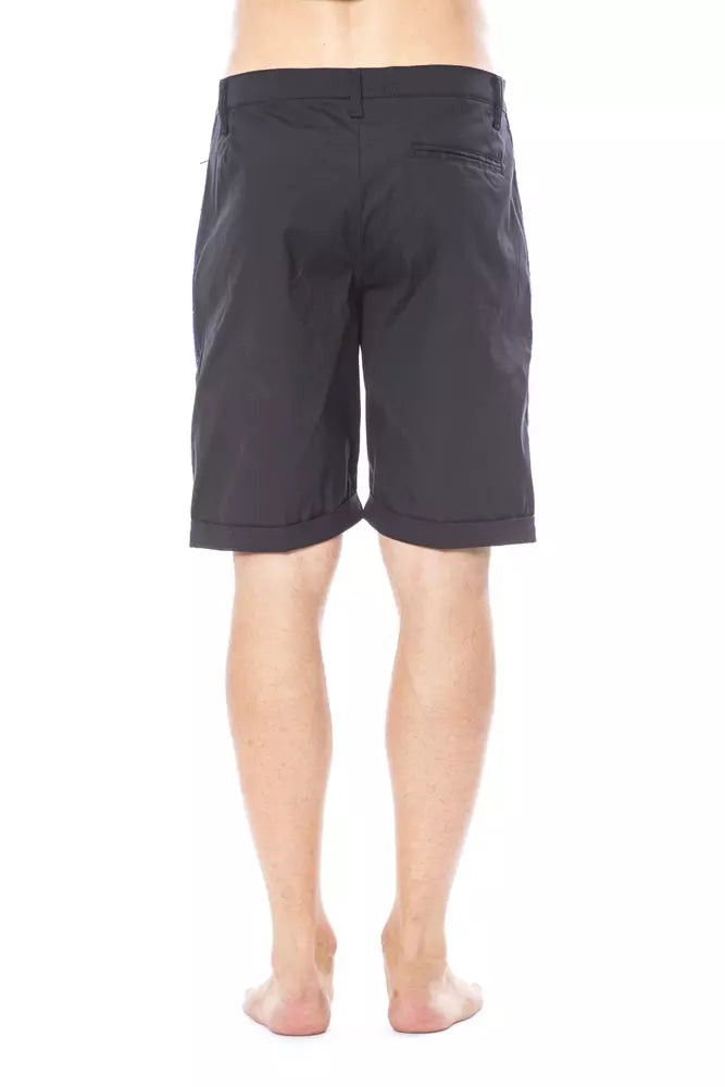  - Black Cotton Men Short