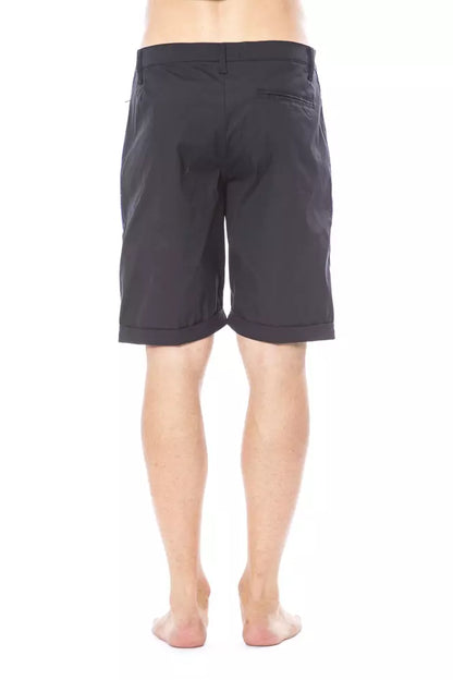  - Black Cotton Men Short