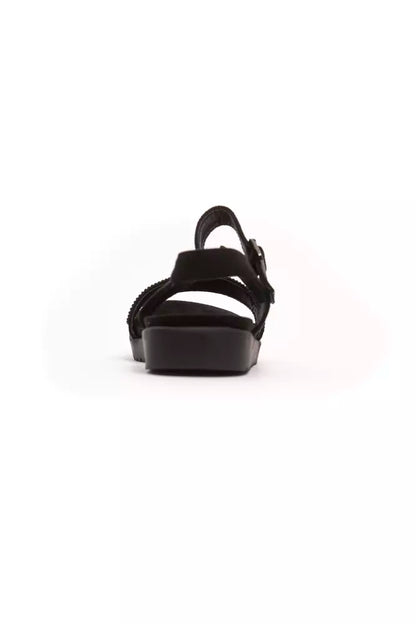  - Black Textile Women Sandal