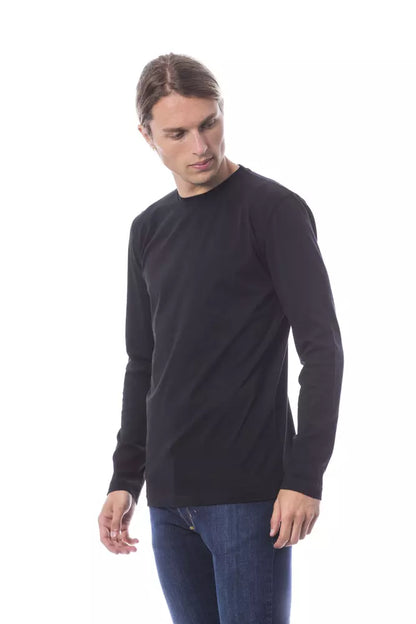  - Black Cotton Men T-Shirt