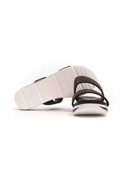  - Black Textile Women Sandal