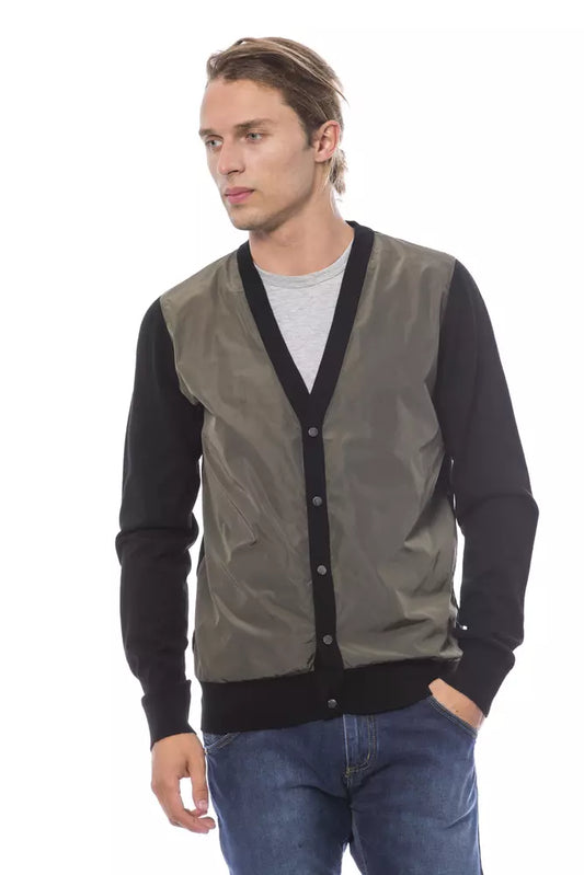  - Multicolor Wool Men Cardigan