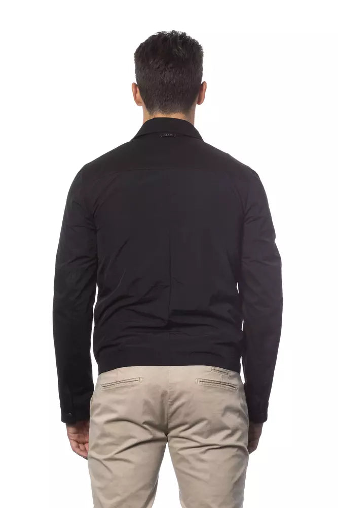  - Black Cotton Men Jacket