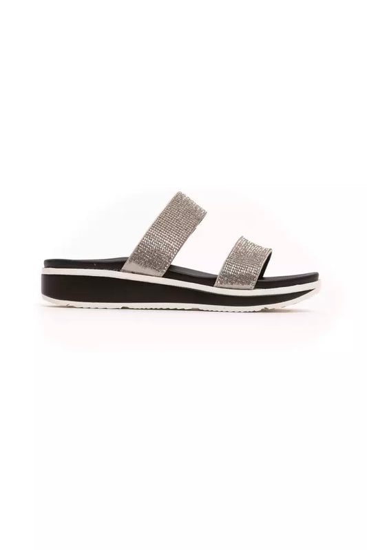 - Silver Textile Women Sandal