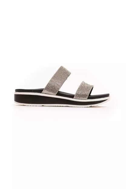  - Silver Textile Women Sandal