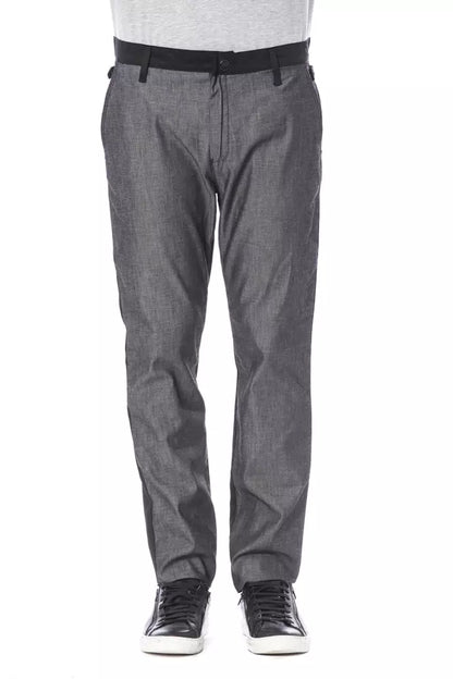  - Black Cotton Men Pant