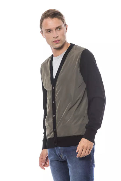  - Multicolor Wool Men Cardigan