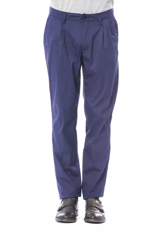  - Blue Cotton Men's Chino Pants