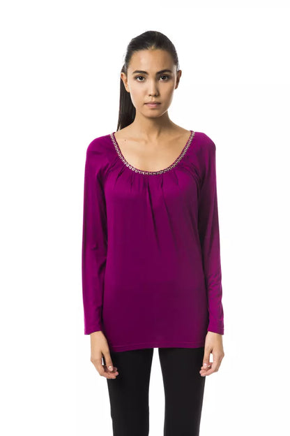  - Purple Viscose Women Top