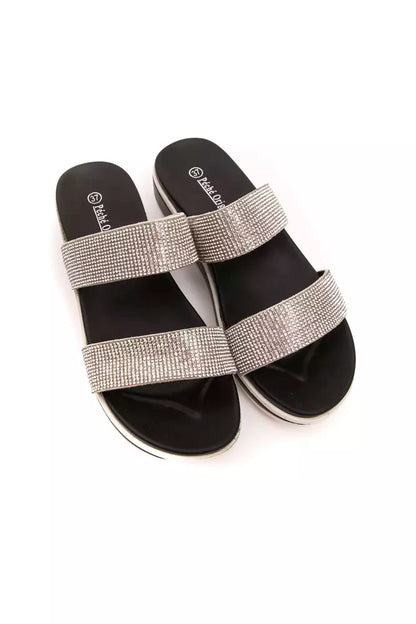  - Silver Textile Women Sandal