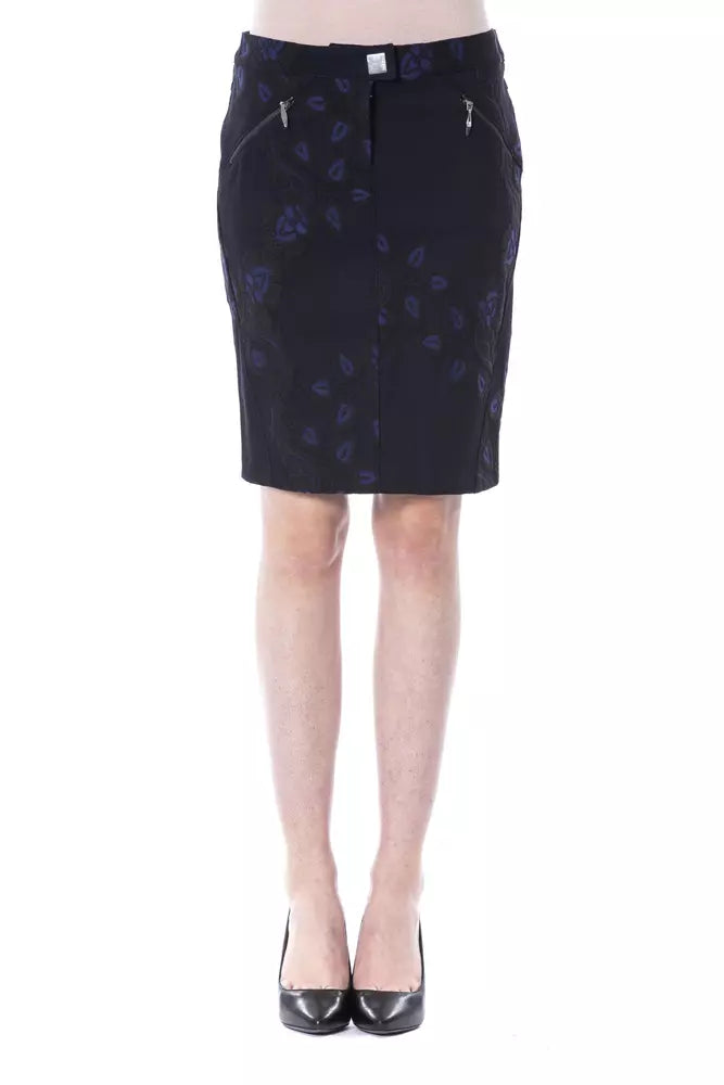  - Black Cotton Women Skirt