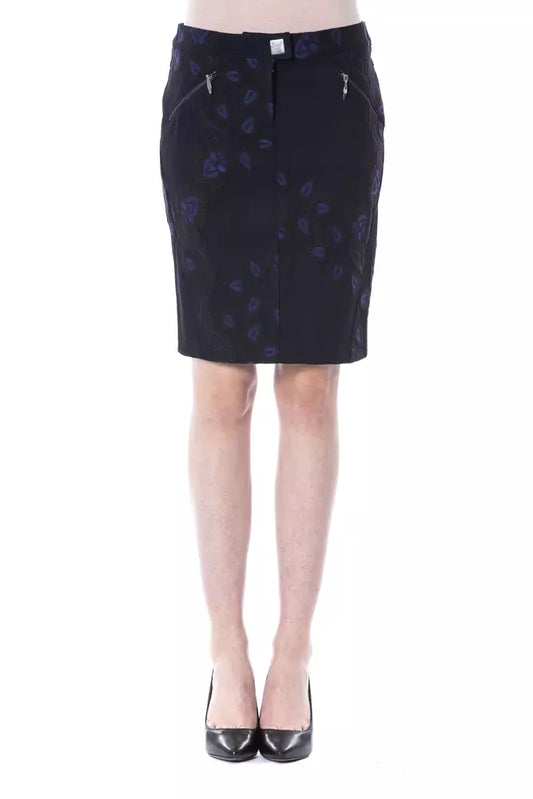  - Black Cotton Women Skirt