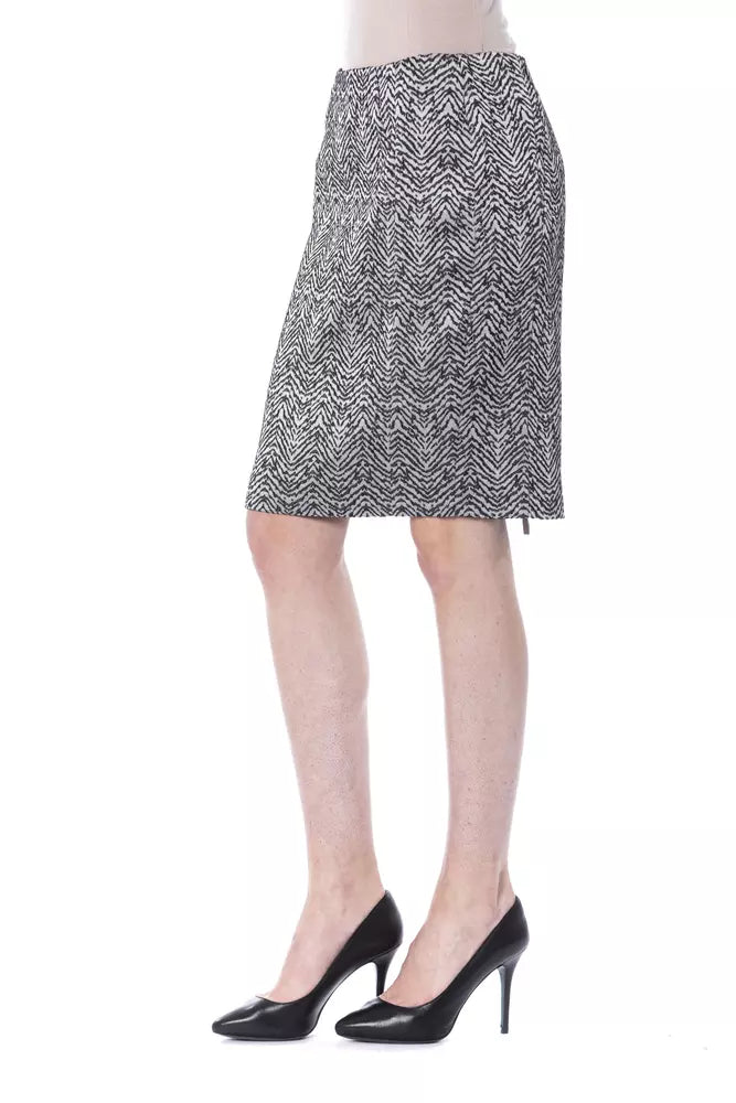  - Black Wool Women Skirt