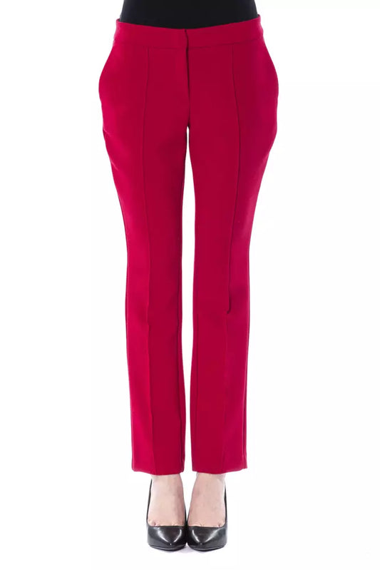  - Fuchsia Polyester Women Pant