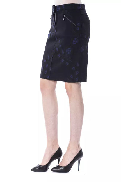  - Black Cotton Women Skirt