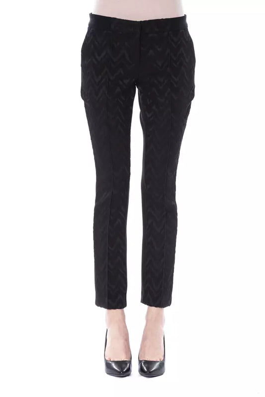  - Black Acrylic Women Pants